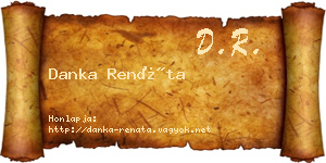 Danka Renáta névjegykártya